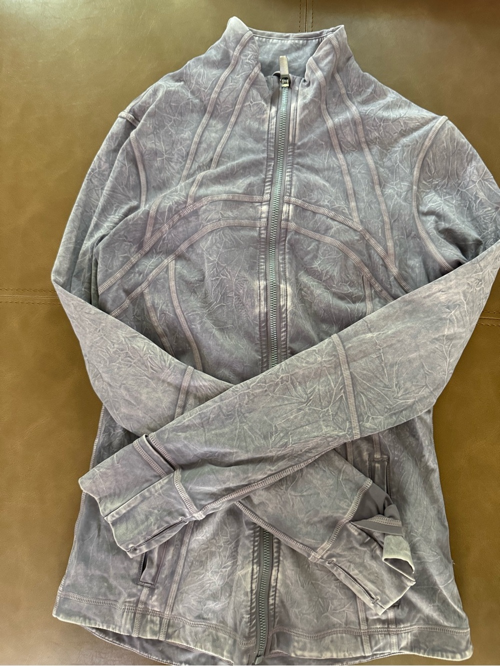 Lululemon Women’s Lavender/light grey Zip-Front Active Jacket